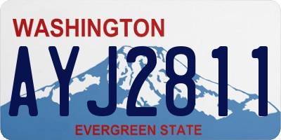 WA license plate AYJ2811