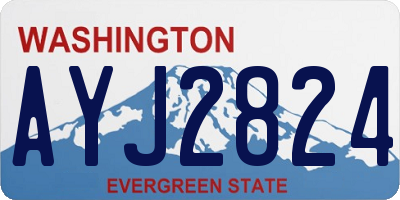 WA license plate AYJ2824