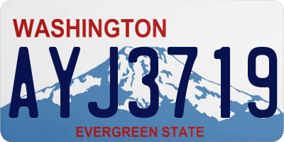 WA license plate AYJ3719