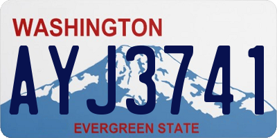 WA license plate AYJ3741