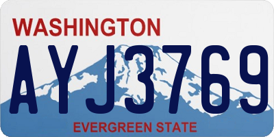 WA license plate AYJ3769