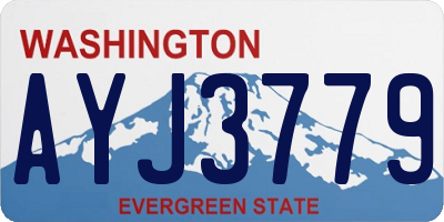 WA license plate AYJ3779