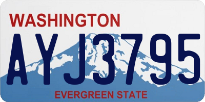 WA license plate AYJ3795