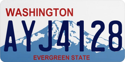 WA license plate AYJ4128