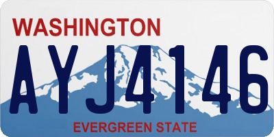 WA license plate AYJ4146