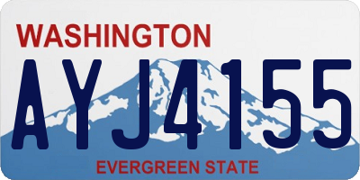 WA license plate AYJ4155