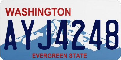 WA license plate AYJ4248