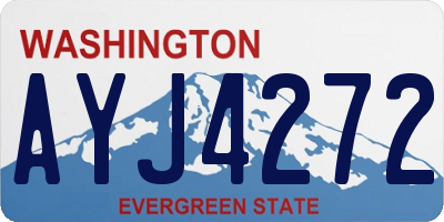 WA license plate AYJ4272