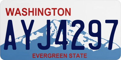 WA license plate AYJ4297