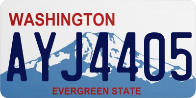 WA license plate AYJ4405