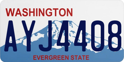 WA license plate AYJ4408