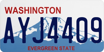 WA license plate AYJ4409