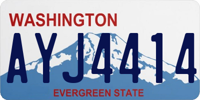 WA license plate AYJ4414