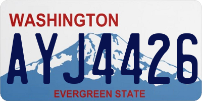 WA license plate AYJ4426