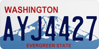 WA license plate AYJ4427