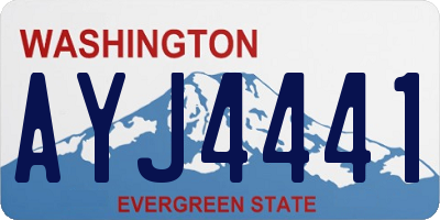 WA license plate AYJ4441