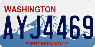 WA license plate AYJ4469