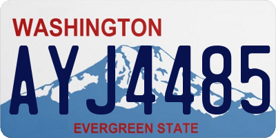 WA license plate AYJ4485