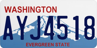 WA license plate AYJ4518