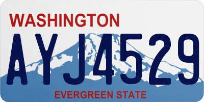 WA license plate AYJ4529