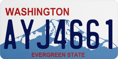 WA license plate AYJ4661