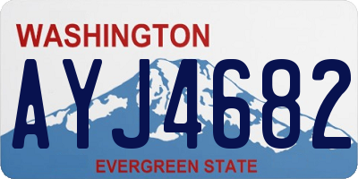 WA license plate AYJ4682