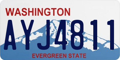 WA license plate AYJ4811