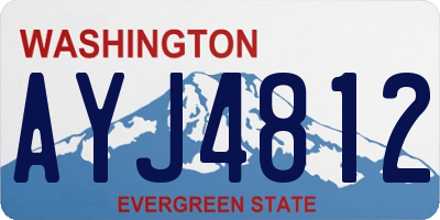 WA license plate AYJ4812