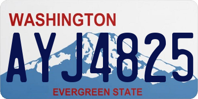 WA license plate AYJ4825