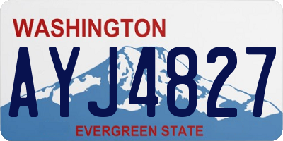 WA license plate AYJ4827