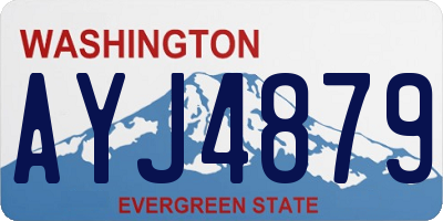 WA license plate AYJ4879