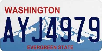 WA license plate AYJ4979
