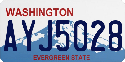 WA license plate AYJ5028
