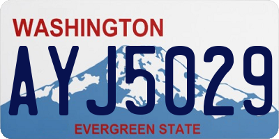 WA license plate AYJ5029