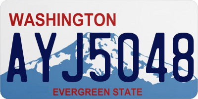 WA license plate AYJ5048