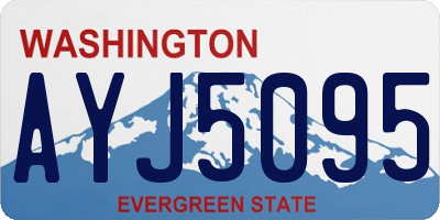 WA license plate AYJ5095