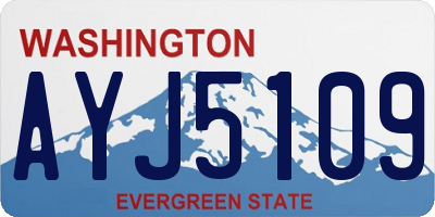 WA license plate AYJ5109