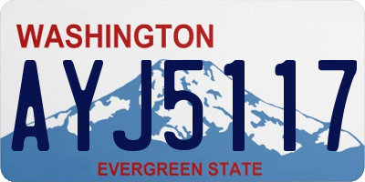 WA license plate AYJ5117