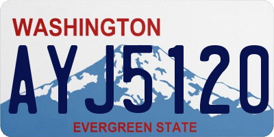 WA license plate AYJ5120