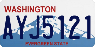 WA license plate AYJ5121