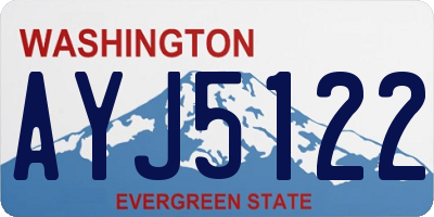 WA license plate AYJ5122
