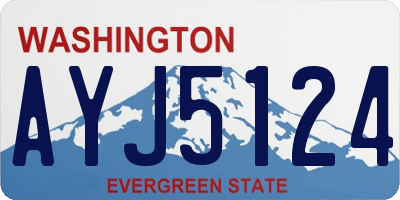 WA license plate AYJ5124