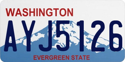 WA license plate AYJ5126