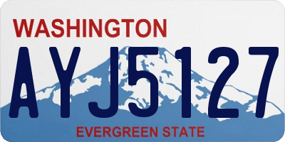 WA license plate AYJ5127