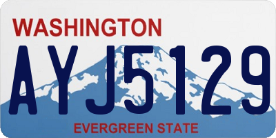 WA license plate AYJ5129