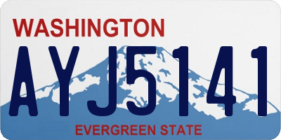 WA license plate AYJ5141