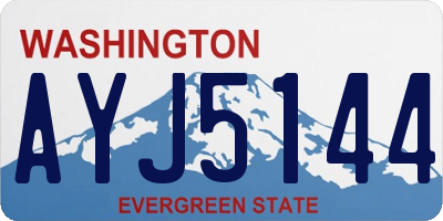WA license plate AYJ5144