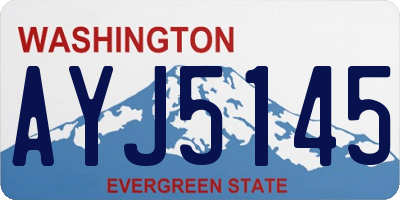 WA license plate AYJ5145