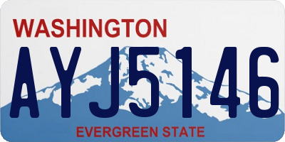 WA license plate AYJ5146