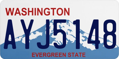WA license plate AYJ5148